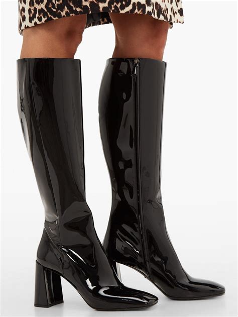 ebay prada patent boots|prada leather pointed toe boots.